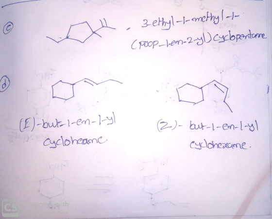 3 ethyl--methy/- Poop en-2yDeybpentere E)-but 1-en-1-y Cycloheaonc 2)but-1-en-1 Caloneacme onned with CS