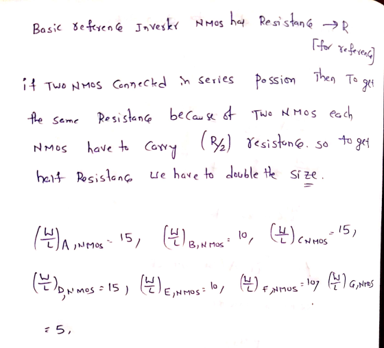 Basic reference Joveskr Amos has Resistance (for reference if Two NMOS Connected in series possion Then To get the same Resis
