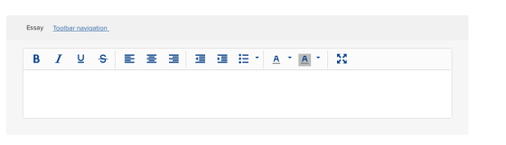 Essay Toolbar navigation 냘눴 A