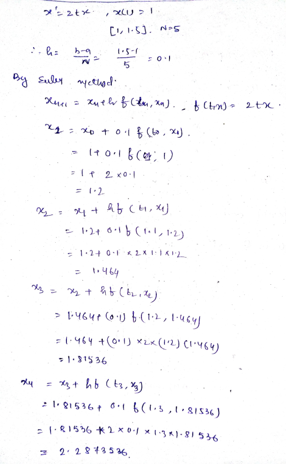 ses 2 tse. , XLVI. (11.5)No5 :ha bir necha bor -01 By Euley method .. Huer = Xuelv f or,xn).; pltim)- 2tr. | 4 : p t 0 ( { (