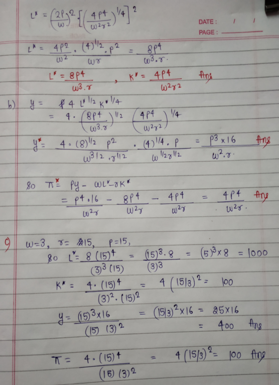 4 4 1/4] 2 DATE: W222 PAGE: L* = 4p2 . (4342 2p2 W2 wo L = 8p4 w3.8 8p4 603.7 K= 4P4 W222 Ane b) y f4 L 172 11/4 B 4. (894 .