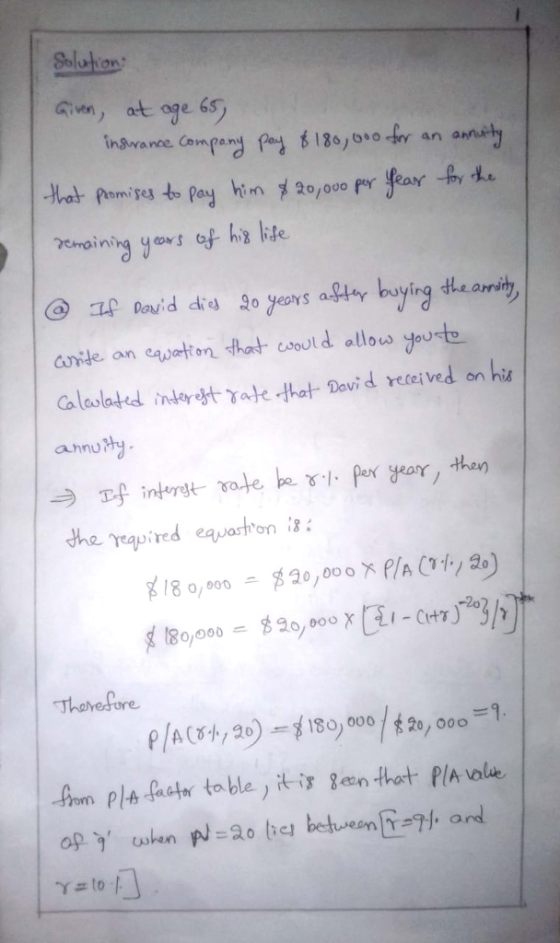 Giun, at age 6s) 엶 20,000 ande an cuatton that, asoold allow out. Calaolatd inter-t rate hat Dovi d reteived on hi annumy Tharerfore Yato