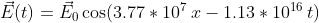 É(t) - E) cos(3.77 * 1071.13 1016 t)