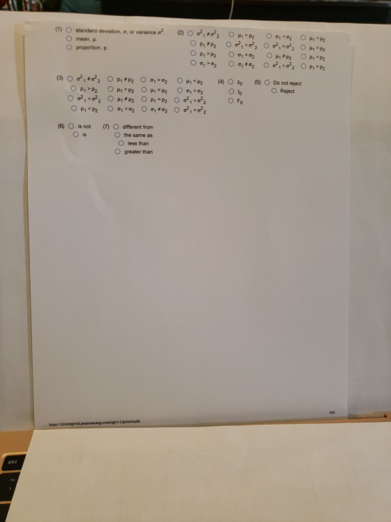 (1) O standard deviation, or variance o? mean, proportion, P (2) 0 ² 0²2 0 41712 0 0.02 OHITH O P, *P2 0 o², co²2 0 0%, 0², 0