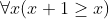 Vr(x +1>2)