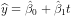\widehat{y} = \hat \beta_0 + \hat \beta_1 t