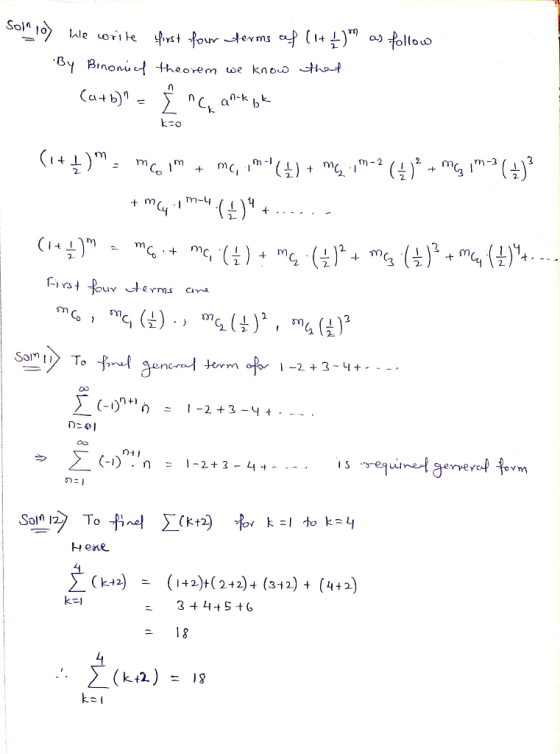 S01910) We write first four terms of (1+1.) as follow By Brnonuch theorem we know that 1. (a+b) - Înc. ankok (1+ļ). MCM +