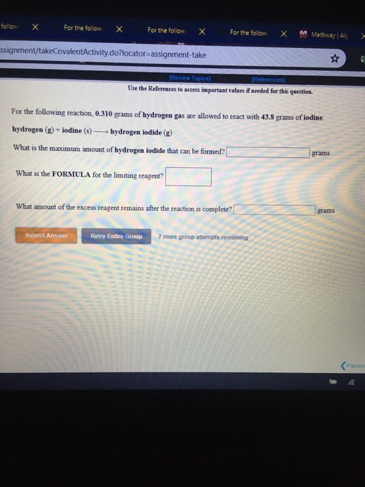 follow X For the follow X For the follow X For the follow M Mathway Al X ssignment/takeCovalentActivity.do?locator= assignmen