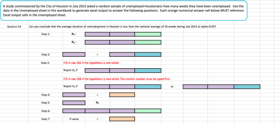 A study commissioned by the City of Houston in July 2013 asked a random sample of unemployed Houstonians how many weeks they