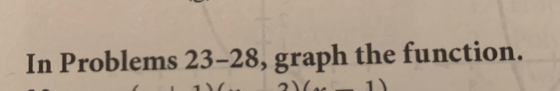 In Problems 23-28, graph the function.
