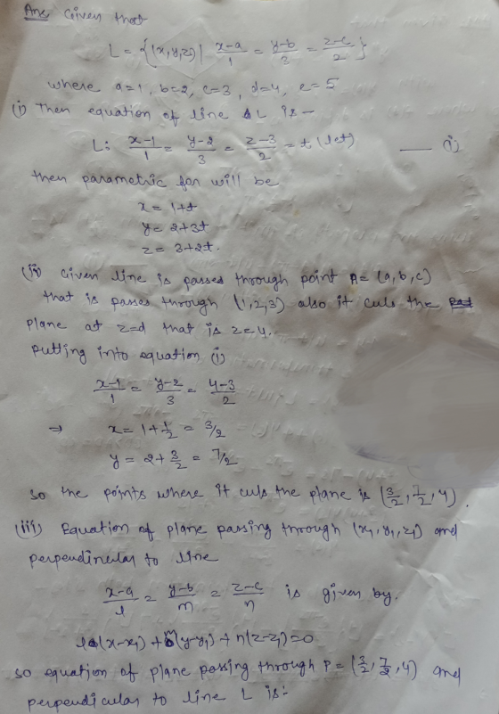 Ane Civen that 2-3 2 zt let) 3 ye atat 2= 3+at, x-12 y 2 e 4-3 times L {1,8,291 2-a obis where a=1, 6-2, 6-3, day, e-5 then
