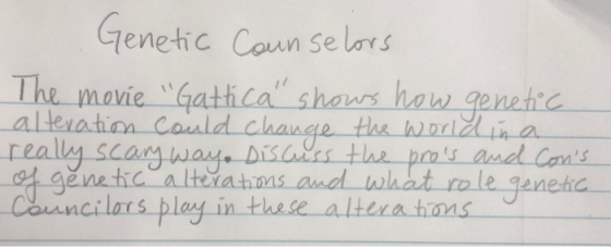 Genetic Coun Se lot S The mavie Gathica shaurs haw genetra al rea n sca Sndss the pms aned Cons a le ganehd in these altera hns