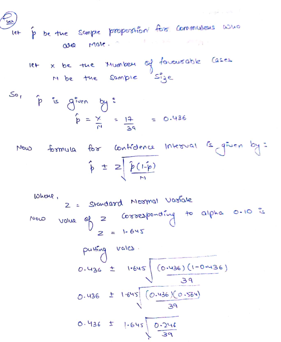 her let Å be the Sample proportion for Cors mouleus Mole favourable let X be tue Humber of N be the Sample size Soi ľ is give