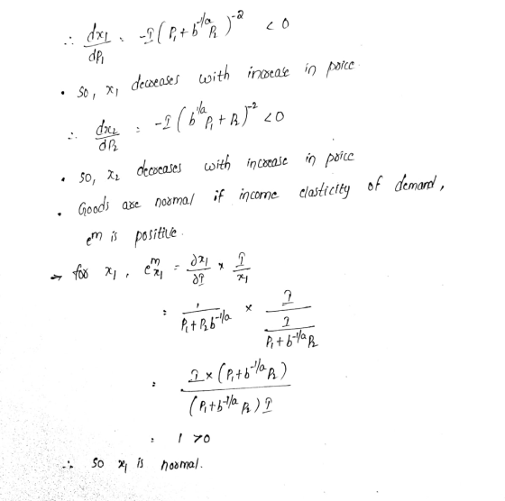 dp . So, x1 deweas lwith ndeae in peice 龠 Goodi aenm/ if income dlastictty of demanl, empositie 70 So x1 is homol