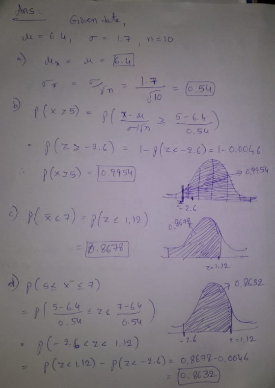 Ans o. lo 0.54 X25) =10.9954 299 54 -2.6 ひ).)2 00039 7-6.4 6.54 - 2.74 1.12 z -1,12