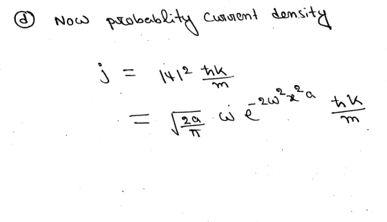 ® Now porobablity current density = pain we w in this