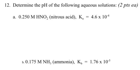 Determine the pH of the following aqueous solution