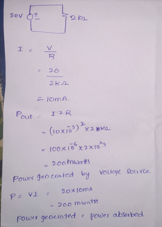 8 - 20 I2 R Otut 100x106 2 x 1on3 Power gen erated y Volteye Sbeo Power geoerated <Power absorbed