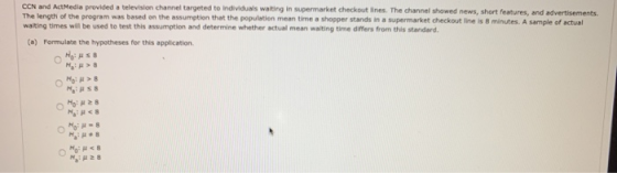 CCN and ActMedia provided a television channel targeted to individuals waiting in supermarket checkout ines. The channel show