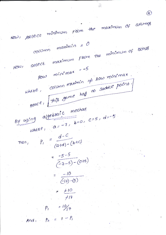 setlect minmum cocon n maximin select maximum Fa0m th minmum of 8 hmeatite Potne Then -5-3 -5)-(c) ts) Pr And P 产10 1 7