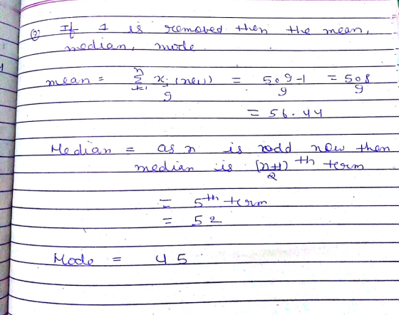 10 Calculating The Mean Median And Mode When Scores Are Changedor 