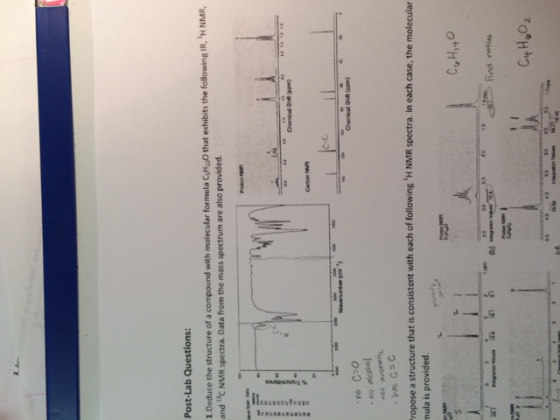 Deduce the structure of a compound with molecular