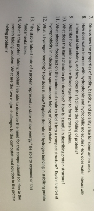 Discuss how the properties of acidity, basicity, a