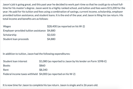 Jasons job is going great, and this past year he decided to work part-time so that he could go to school full- time for his