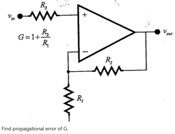 Our - G=1 + Find propagational error of G.