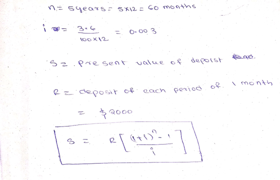Sea*s- 512 Co months 3 O- OO 3 S 2 .8re sent de poist value o \month cdeposit of Period oR Cech