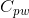 C_{pw}