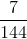 \frac{7}{144}