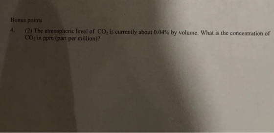 The atmospheric level of CO_2 is currently about 0