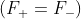 (F+ = F-)