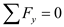 ΣF, = 0
