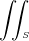 \iint_{}^{S}