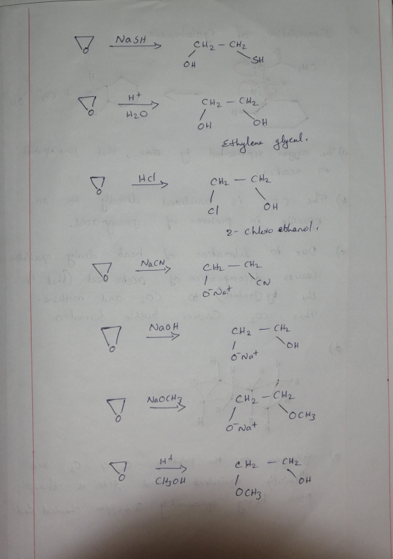O NASH NASH CH₂ - CH₂ - St OH CH2 - CH2 CH OH SH Ht CH2 - CH2 H2O OH OH Ethylene glyenl. Hol CH2 – CH2 á OH el OH de 2- Chler