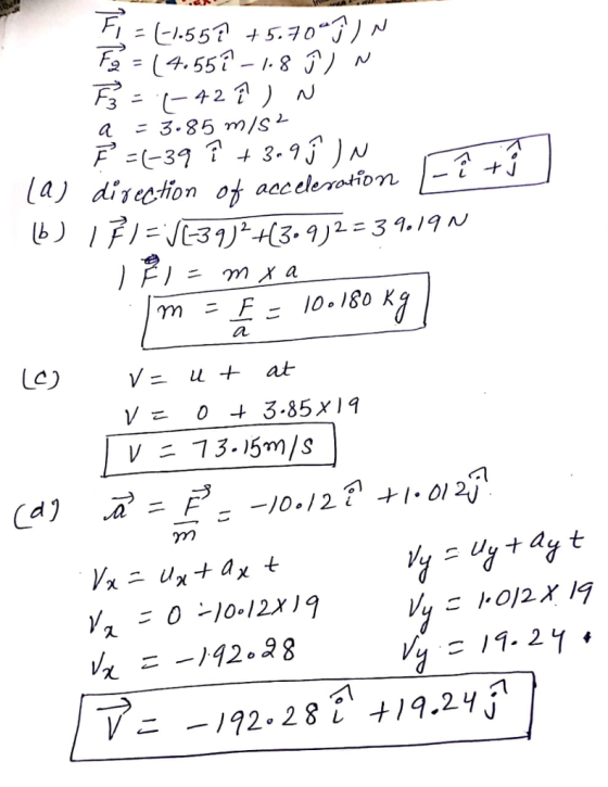 a 3-85 m/SL m F- 10. 180 K LC) V= 0 t 3.85x19 2 --)92-98