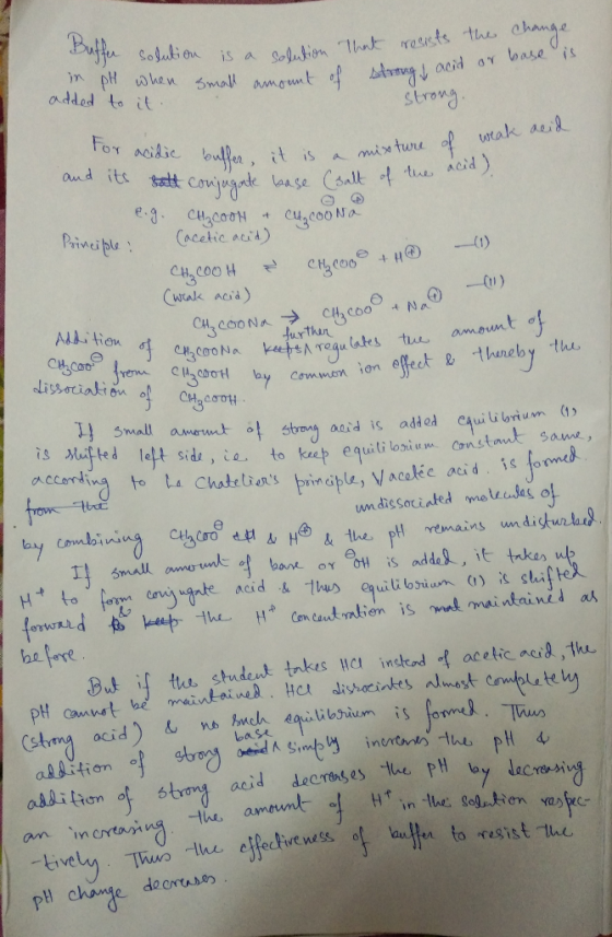 Baffe Sogution is a Soution hnk rassts the ahnge phen Small amount base g acid ar added to it strong FoT ACidie loulPen, it i