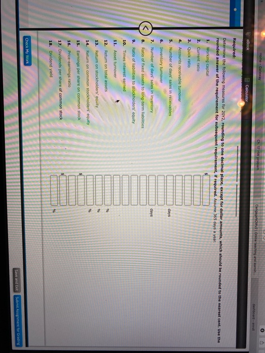Home - Gateway o Ch. 17 HW problem CangaNOW2 Online teaching and learnin. dashboard or eBook Calculator Required: Determine t