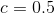c=0.5
