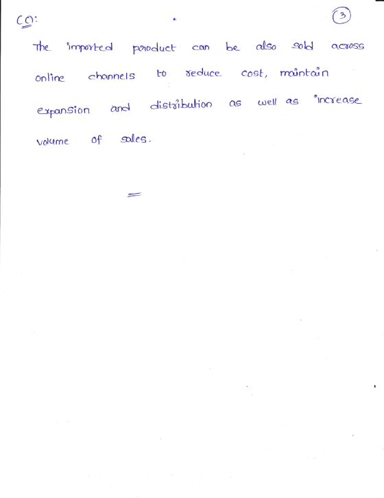 CO 3 The ported piocduct can be also S acaoss onlinechannelseduce cos expansion and distibuhon as ωell as rCYease volume f sales
