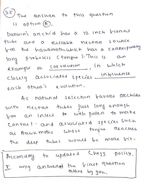 1 By The answer to this question I is option - Danwins orchid has a 12 inch Gional tube and a reliable nectan sounce bon the
