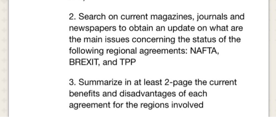 2. Search on current magazines, journals and newspapers to obtain an update on what are the main issues concerning the status