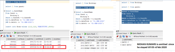 select * from Booking; select * from Booking; select * from Booking; select * from guest; select * from guest; select * from