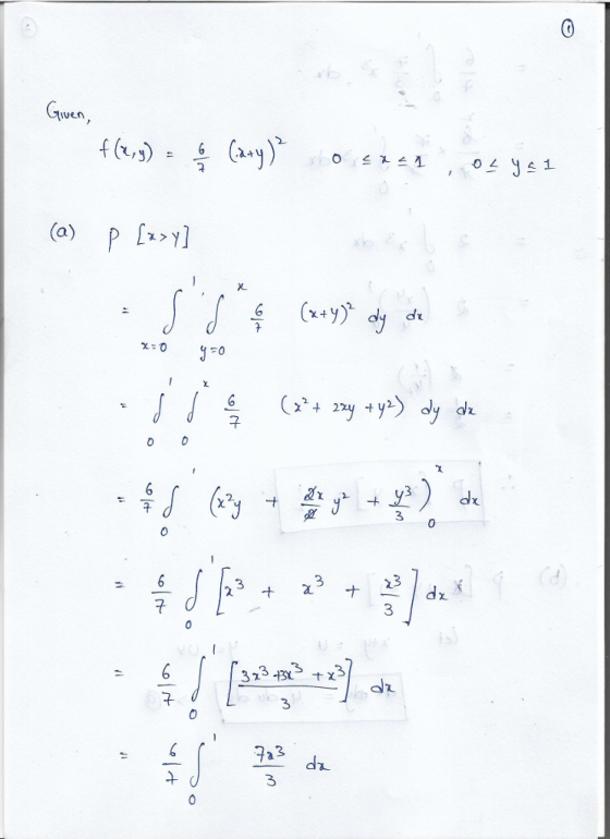 χ> 6 (x+y) dy d 0 3