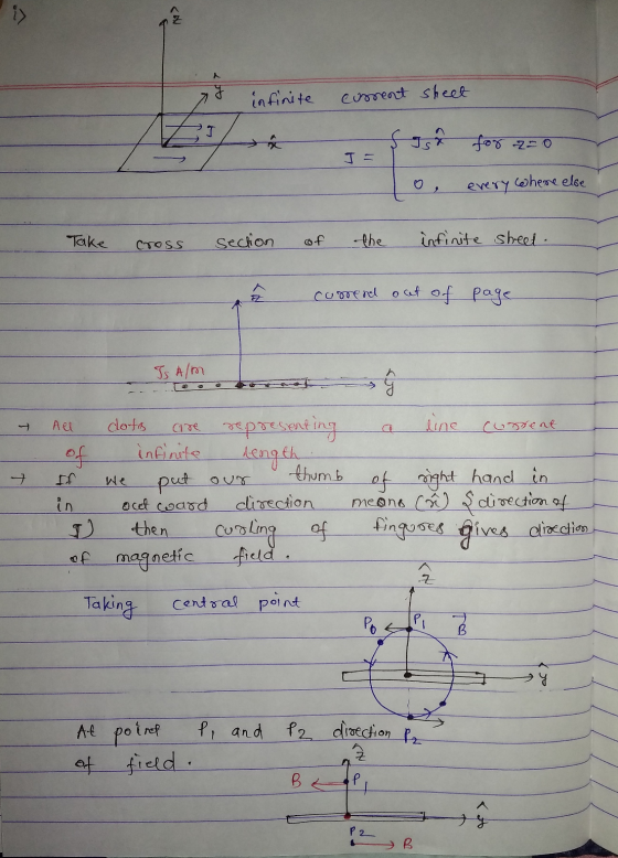 18 infinite eussent sheet fast for 250 1o, everywhere else Take cross section of the infinite sheet. cosment out of page Is A