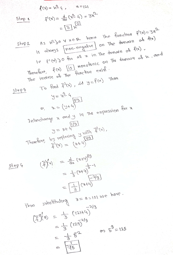 a=121 f(x) = 2 h (²G) = 342 3 is Therefore, by replacing y with f(x), (64) ²4, step a stepa steps A (a) = (uta) As и-)о ни