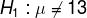 H1 : 11 13