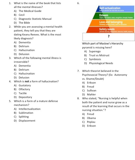 Self-actualization endom Esteem met een eig Love and belonging Safety needs person s o m 1. What is the name of the book that